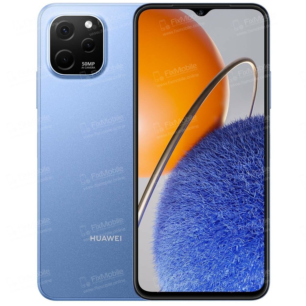 Шлейф для Huawei Nova Y61 плата на разъем зарядки/разъем гарнитуры/микрофон