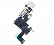 Шлейф для Apple iPhone 6 на разъем зарядки/разъем гарнитуры/микрофон (белый)