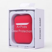 Чехол Soft touch для кейса Apple AirPods (красный) — 2
