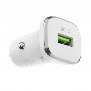 Превью Автомобильное зарядное устройство Borofone BZ12A Lasting USB (белое) — 6