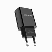 Превью Сетевое зарядное устройство Borofone BA20A Sharp USB с кабелем Type-C (черное) — 7