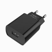 Превью Сетевое зарядное устройство Borofone BA20A Sharp USB с кабелем Type-C (черное) — 6