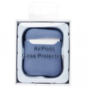 Чехол Soft touch для кейса Apple AirPods (сиреневый) — 3