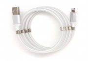 Кабель Ip 10 магнитов для Apple (USB - Lightning) белый — 3