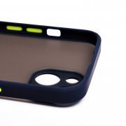Чехол-накладка PC041 для Apple iPhone 14 (черно-фиолетовая) — 3