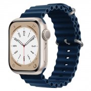 Ремешок ApW26 Ocean Band для Apple Watch 41 mm силикон (темно-синий)