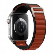 Ремешок ApW27 Alpine Loop для Apple Watch 44 mm текстиль (черно-коричневый)