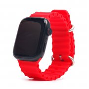 Ремешок - ApW26 Ocean Band для Apple Watch 38 mm силикон (красный)