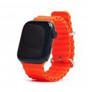 Ремешок - ApW26 Ocean Band Apple Watch 44 mm Watch 42/44/45/49мм силикон (оранжевый)