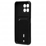Чехол-накладка - SC304 с картхолдером для Huawei Honor X6 (черная) (217937) — 2