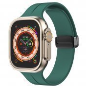 Ремешок для Apple Watch 41 mm силикон на магните (сосново-зеленый)