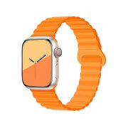 Ремешок - ApW32 для Apple Watch 40 mm силикон на магните (оранжевый)