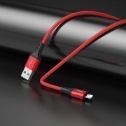 Кабель Hoco X86 Spear (USB - lightning) (красный)