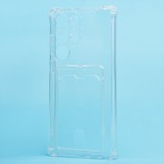 Чехол-накладка с картхолдером для Samsung Galaxy S23 Ultra (S918B) (прозрачная) — 2