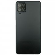 Задняя крышка для Samsung Galaxy A12 Nacho (A127F) (черная) со стеклом камеры — 1