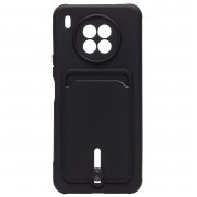 Чехол-накладка - SC304 с картхолдером для Huawei Honor 50 Lite (черная) — 1