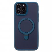 Чехол-накладка - SM088 SafeMag для Apple iPhone 13 Pro Max (темно-синяя) — 1
