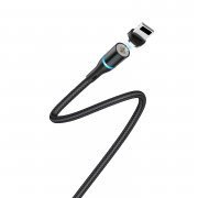 Кабель Borofone BU16 Skill для Apple (USB - lightning) (черный) — 3