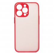 Чехол-накладка - PC041 для Apple iPhone 13 Pro Max (черно-красная) — 1