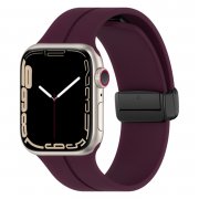 Ремешок - ApW29 для Apple Watch 45 mm силикон на магните (фиолетовый) — 1