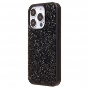Чехол-накладка - PC071 POSH SHINE для Apple iPhone 15 Pro россыпь кристаллов (226895) (черная) — 2