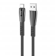 Кабель Hoco U70 (USB - Type-C) (темно-серый) — 1
