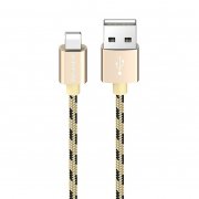 Кабель Borofone BX24 Ring для Apple (USB - lightning) (золотистый) — 1