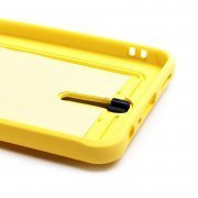 Чехол-накладка - SC304 с картхолдером для Realme C55 (желтая) — 2