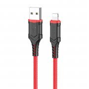 Кабель Borofone BX67 для Apple (USB - lightning) (красный) — 1