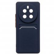 Чехол-накладка - SC337 с картхолдером для Realme 12 Pro Plus (228818) (темно-синяя) — 1