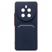 Чехол-накладка - SC337 с картхолдером для Realme 12 Pro (228821) (темно-синяя) — 1