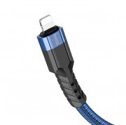 Кабель Hoco U110 для Apple (USB - lightning) (синий) — 3