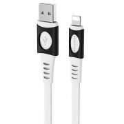 Кабель Borofone BX35 Carib для Apple (USB - lightning) (белый) — 1