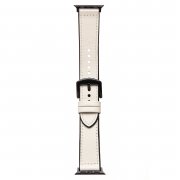 Ремешок - ApW39 Skin для Apple Watch 41 mm экокожа (белый)