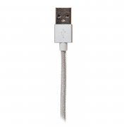 Кабель для Apple budi M8J180 (USB - lightning) (серебистый) — 3