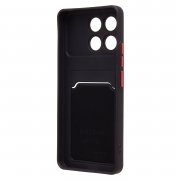 Чехол-накладка - SC337 с картхолдером для Xiaomi Poco F6 Pro (233660) (черная) — 2