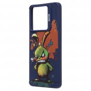 Чехол-накладка - SC335 для Xiaomi Redmi Note 13 Pro 5G (заяц) (темно-синяя) (233086) — 3