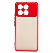Чехол-накладка - PC041 для Xiaomi Poco F6 Pro (233666) (красная) — 1