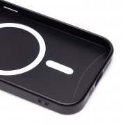 Чехол-накладка Matte SafeMag для Apple iPhone 15 Pro (черная) — 2