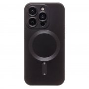 Чехол-накладка Matte SafeMag для Apple iPhone 15 Pro (черная) — 1