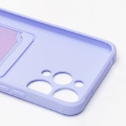 Чехол-накладка с картхолдером для Xiaomi Redmi 12 (темно-фиолетовая) — 2