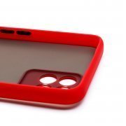 Чехол-накладка для Realme 8i (черно-красная) — 3