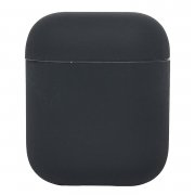 Чехол Soft touch для кейса Apple AirPods (серый) — 1