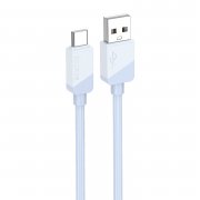 Кабель Borofone BX107 (USB - Type C) 100см (синий)