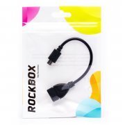 Кабель RockBox (OTG - micro USB) 10см (черный) — 2