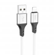 Кабель Hoco X86 Spear (USB - lightning) 100см (белый) — 1