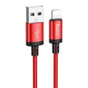 Кабель Hoco X89 Wind (USB - lightning) 100см (красный)