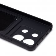 Чехол-накладка с картхолдером для Xiaomi Poco X6 5G (черная) — 2