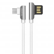 Кабель Hoco U42 (USB - micro USB) 120см 2.4A (белый)