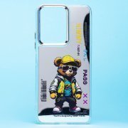 Чехол-накладка для Xiaomi Poco C65 (мишка) (прозрачная)